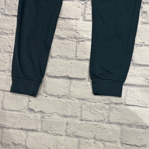 Adidas Teal Joggers with White Logo - Picture 3 of 8